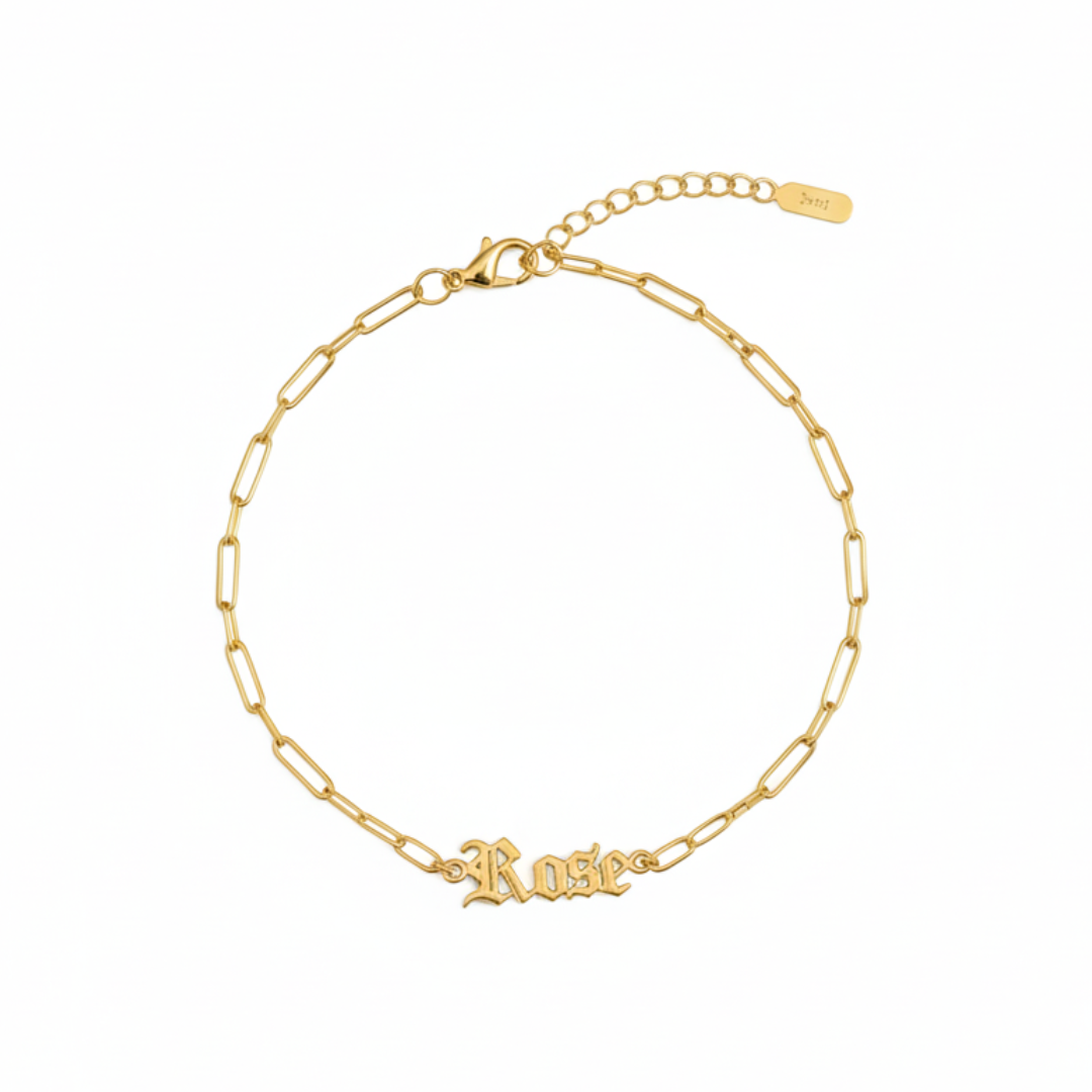 Old English Name Bracelet