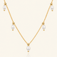 pearl drop necklace - 18K Gold ( Demi Fine)