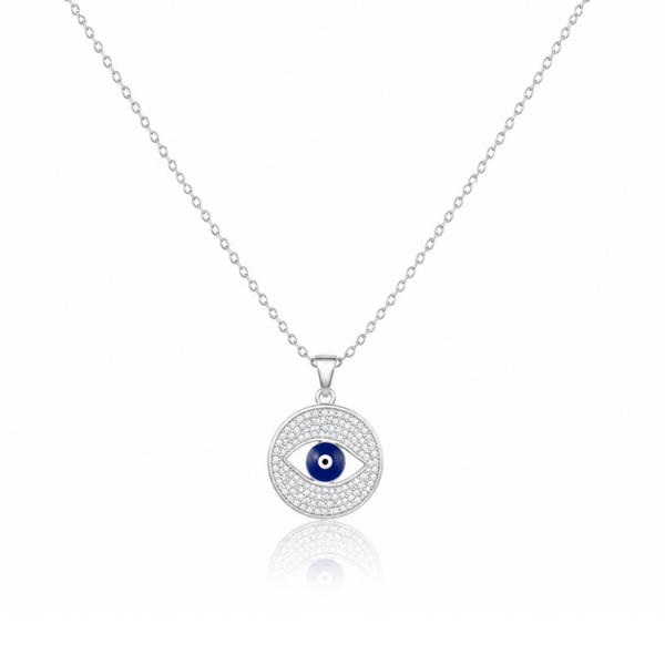 Round Cut Evil Eye Classic Zircon Elegance Necklace