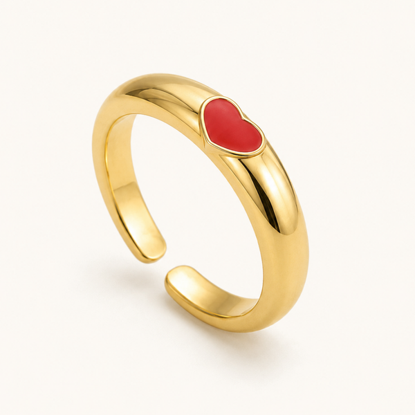 Mini Heart Ring - 18k Gold (Demi Fine)