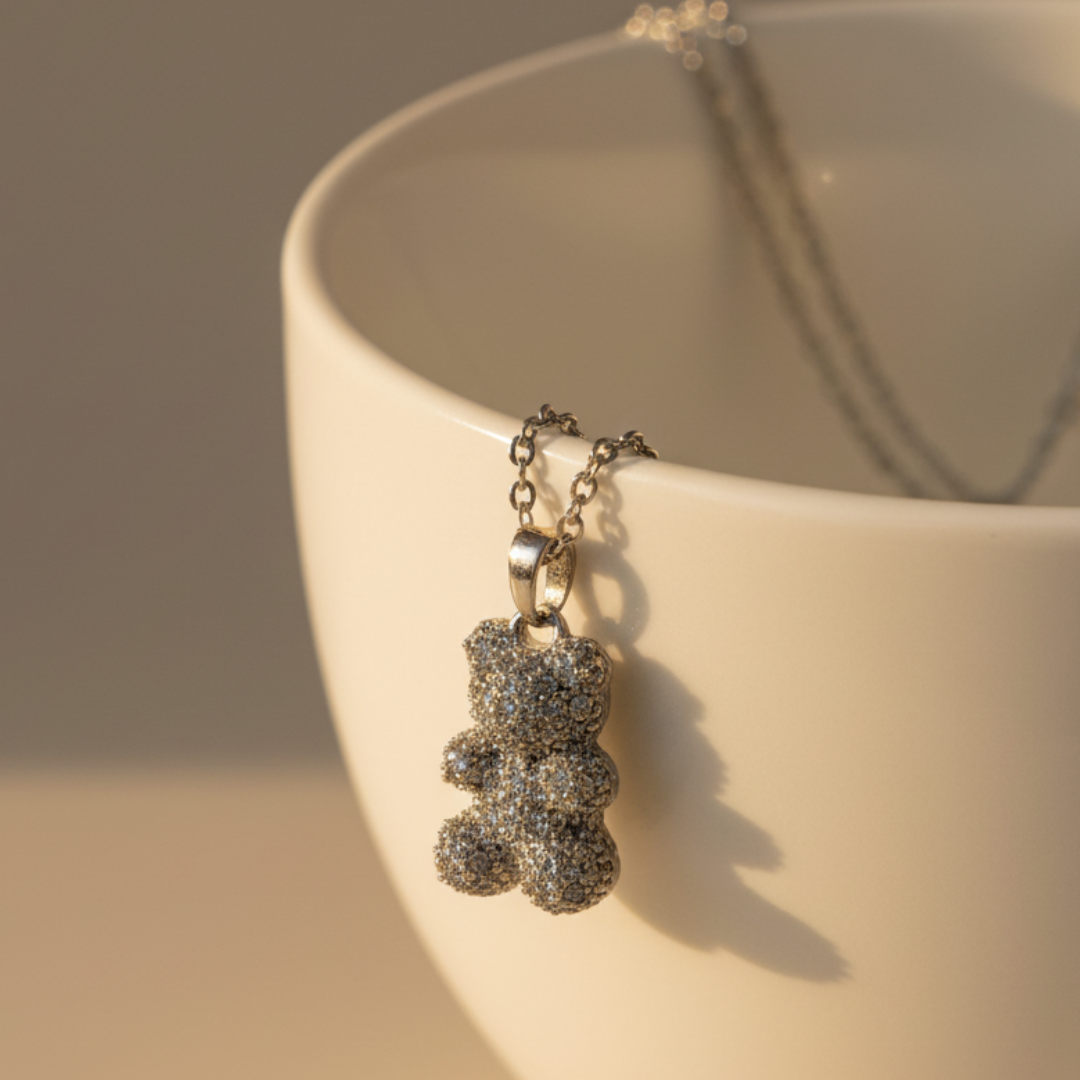 Sweetheart Teddy Bear Necklace
