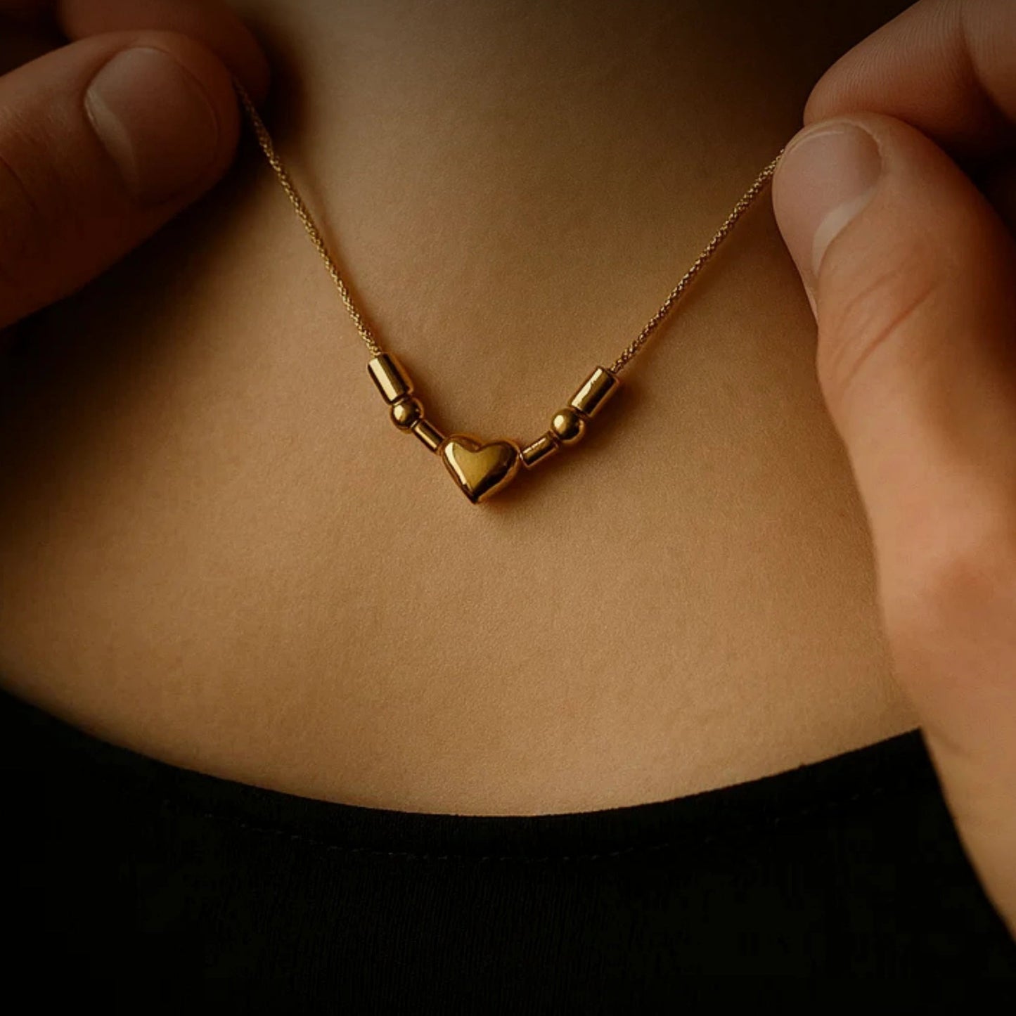 Couple Initial: Morse Code Necklace