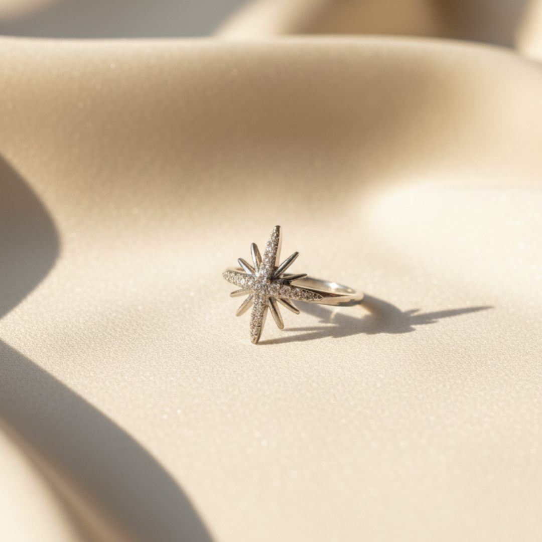 Starburst Zircon Ring