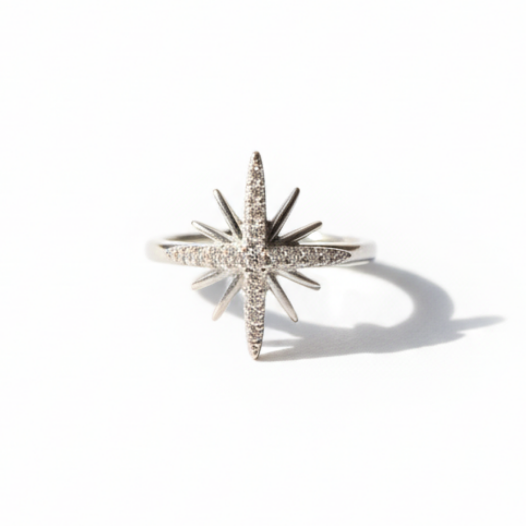 Starburst Zircon Ring