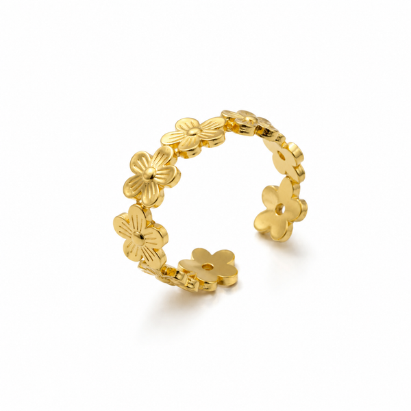 18K Gold-Plated Blossom Ring