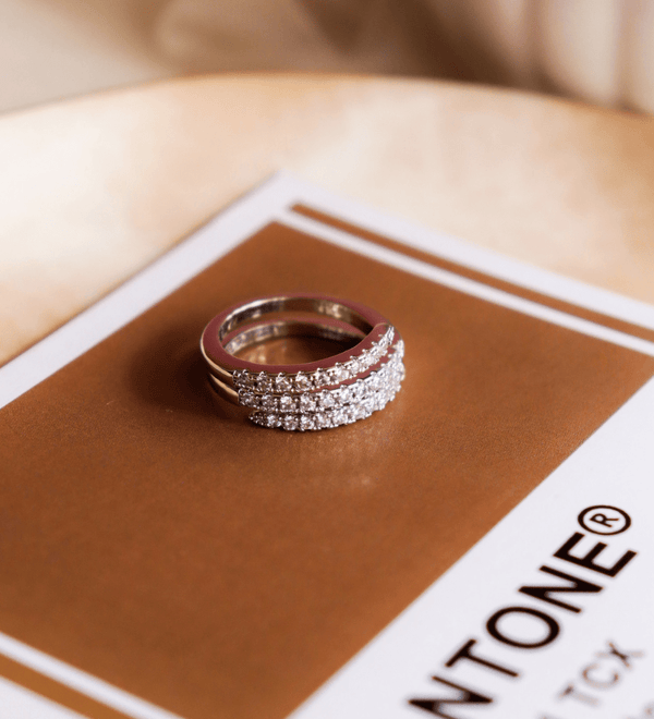 Triple Row Stacking Ring