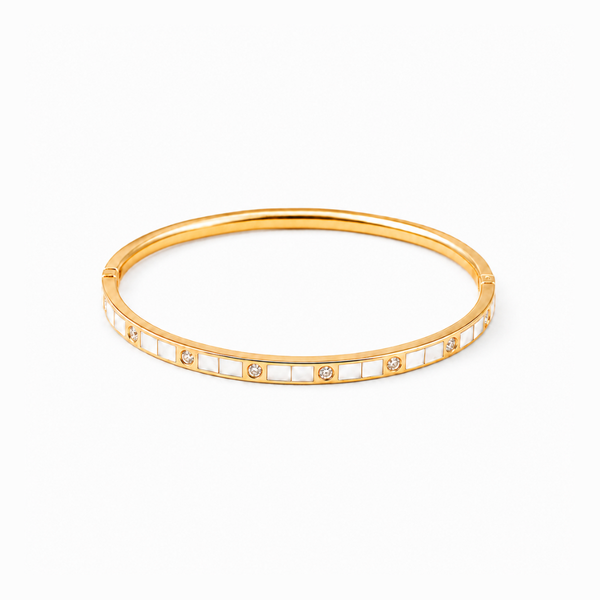 White Enamel Edge Kada