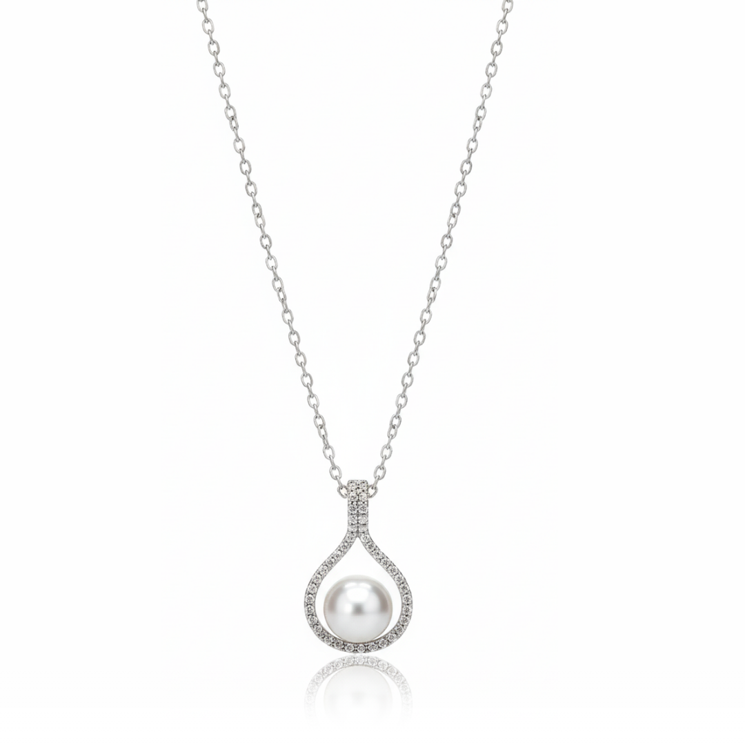 Sterling Pearl Necklace