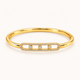 Three Dot Kada - 18k Gold ( Demi Fine )