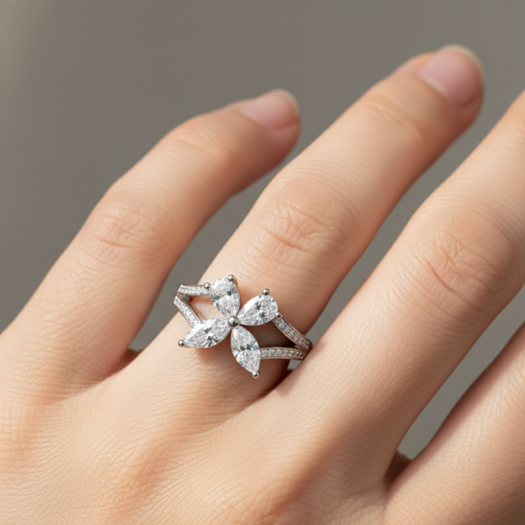 Butterfly Duo Band Ring