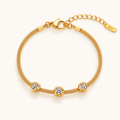 Glow Dot Bracelet - 18k Gold ( Demi Fine )