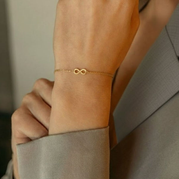 Infinity Golden Orbit Bracelet