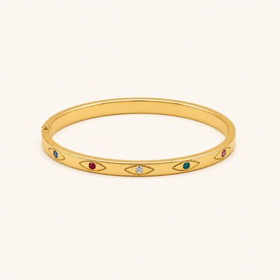 Gem Eye Kada - 18k Gold (Demi Fine)