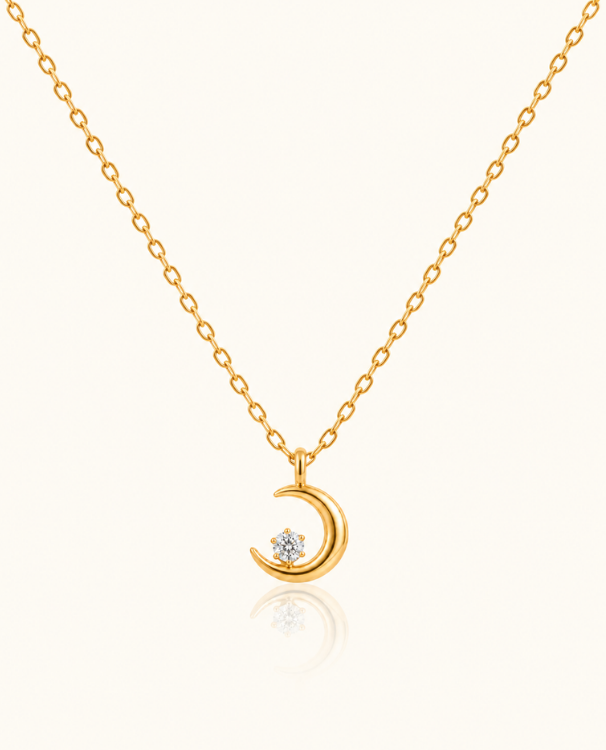 Lunara Necklace - 18K Gold (Demi Fine)