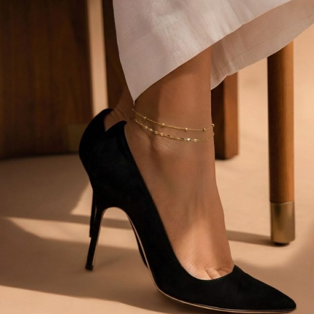 Echoing Duo Loop Anklet