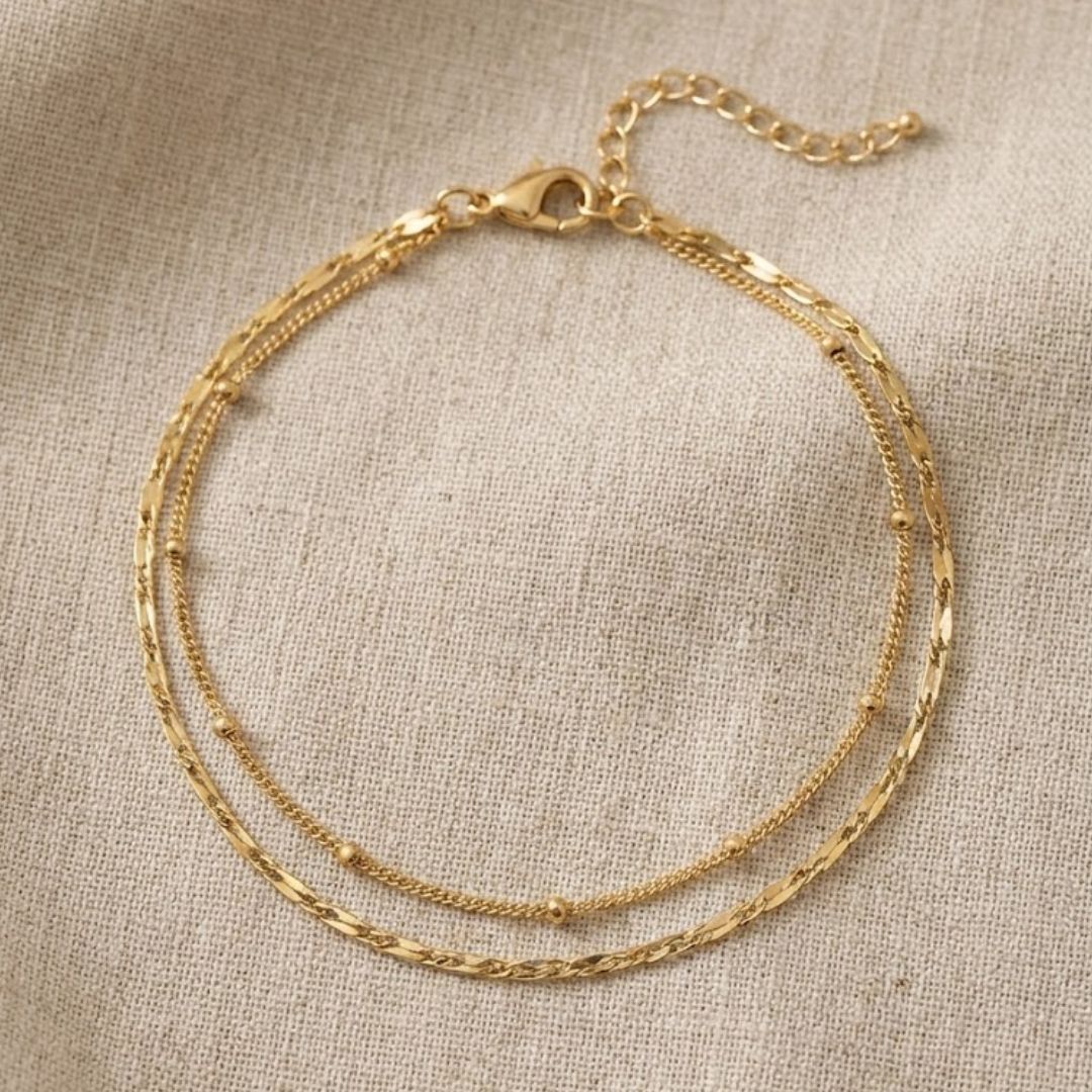 Echoing Duo Loop Anklet