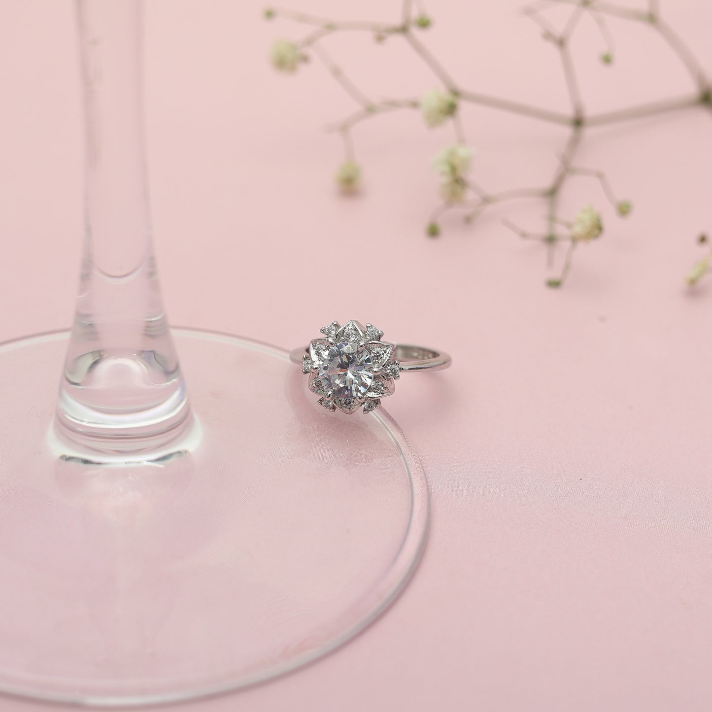 Starburst Zircon Ring