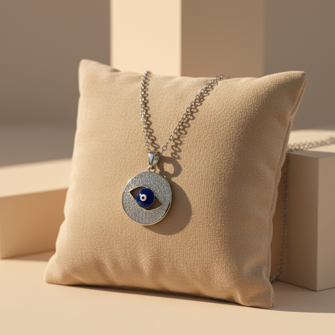 Round Cut Evil Eye Classic Zircon Elegance Necklace