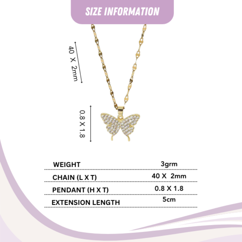 18k Gold Wonder Monarch Necklace
