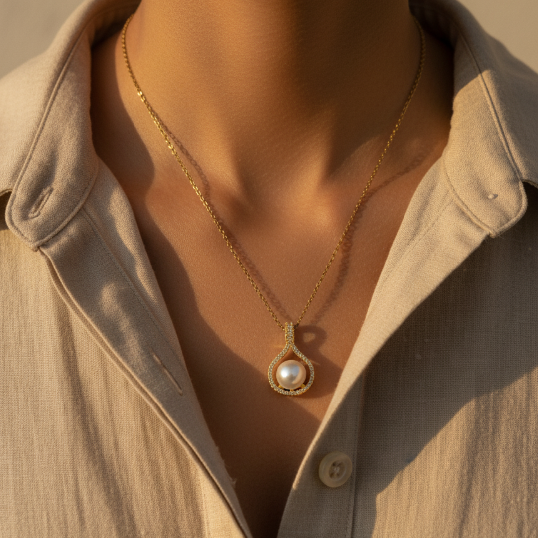 Sterling Pearl Necklace