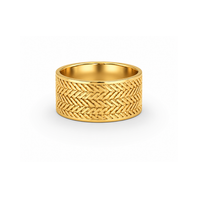 Herringbone Chevron Ring