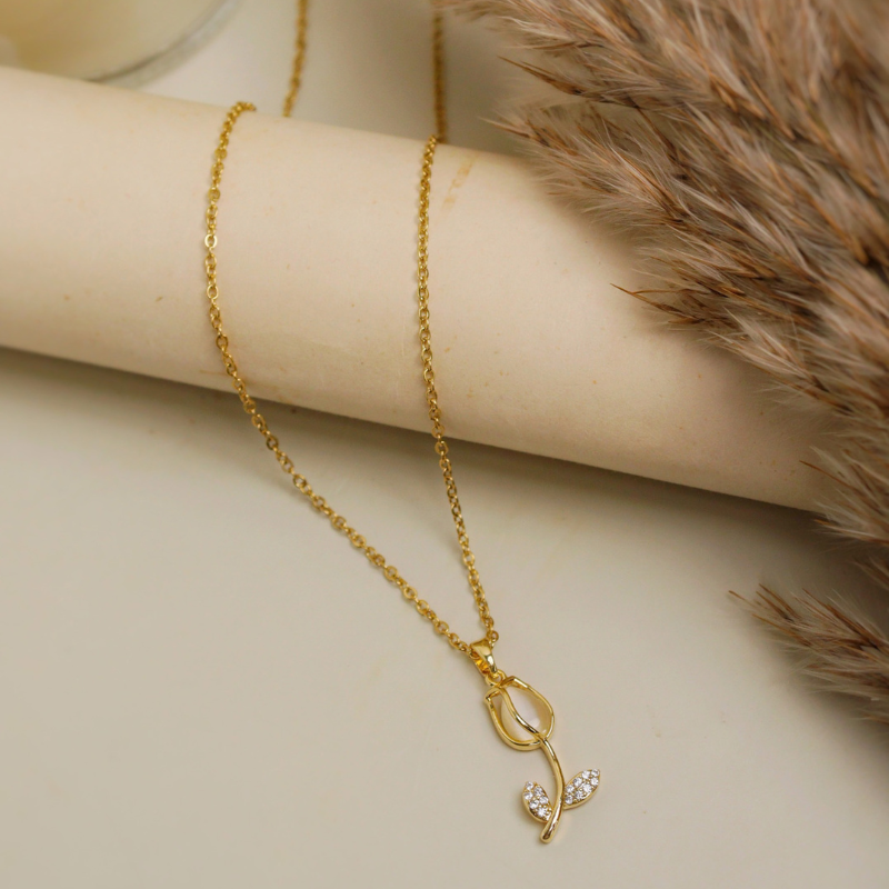 Tulip Leaf Necklace