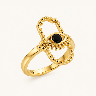 Evil Eye Ring - 18k Gold (Demi Fine)