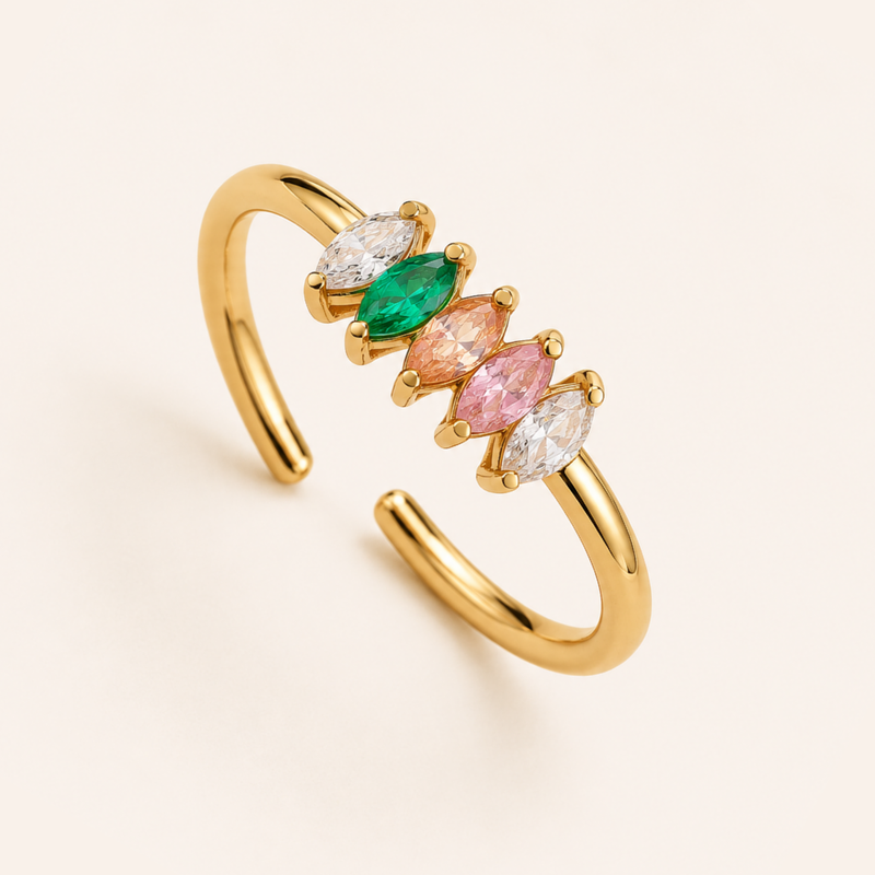 Pastel Prism Ring - 18k Gold (Demi Fine)