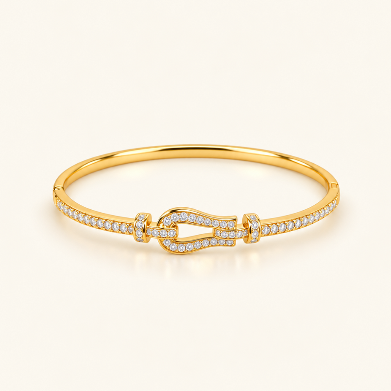 Lustre Loop Kada - 18k Gold ( Demi Fine )