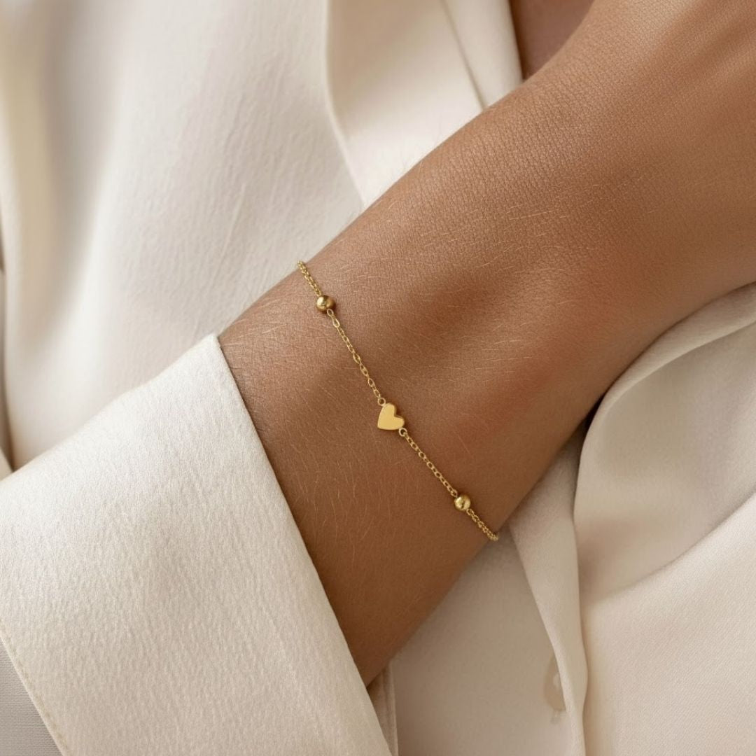 Light & Shadow Hearts Bracelet