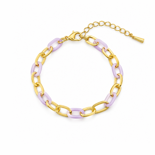 18K Gold Plated Elegance pink Bracelet