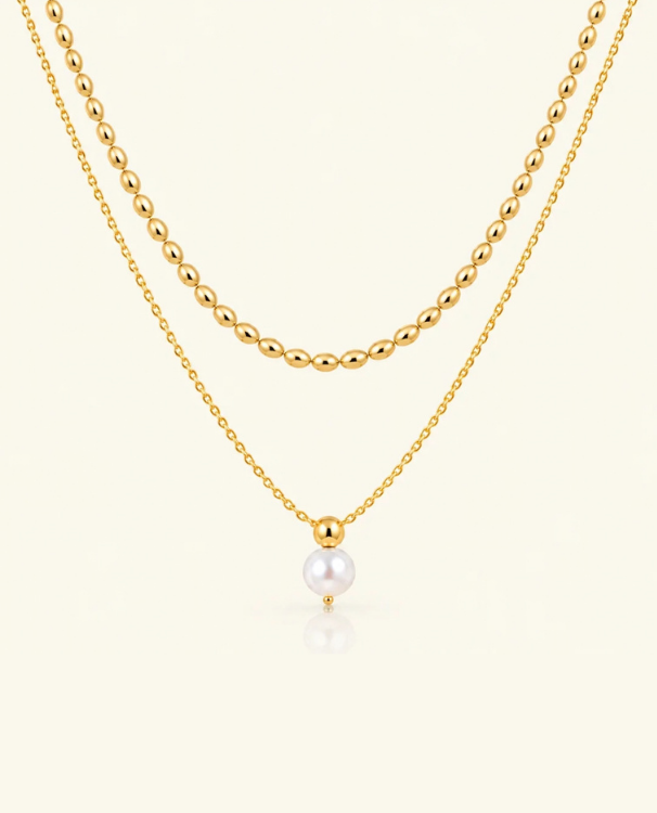 Lustre Necklace - 18K Gold (Demi Fine)