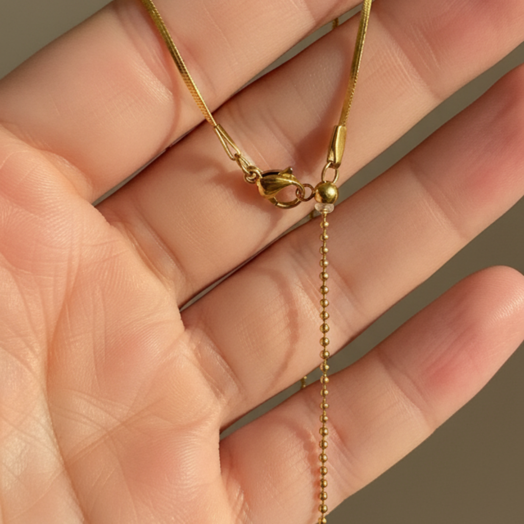 Snake Bone 18K Gold-plated Necklace