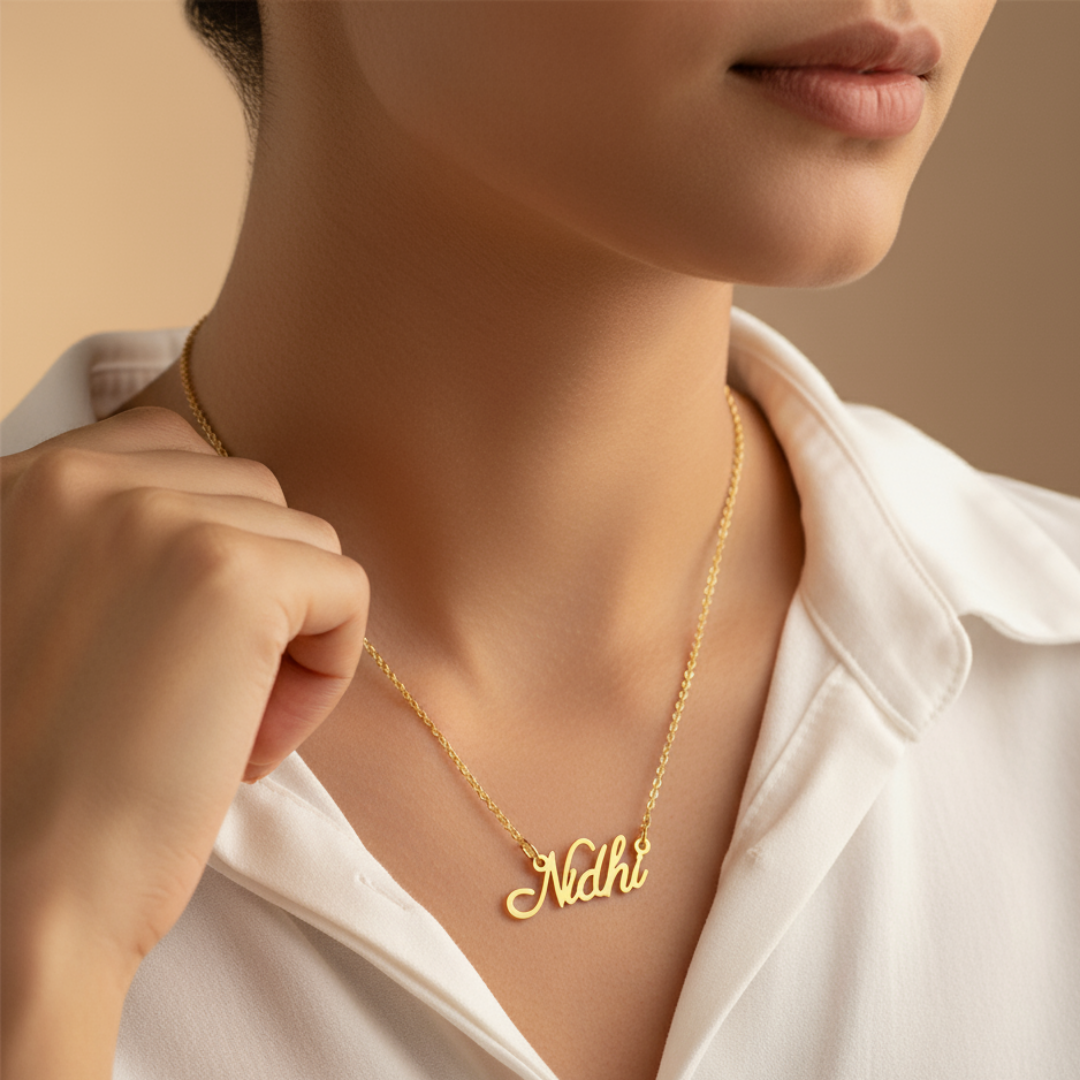 Signature Gold Name Necklace