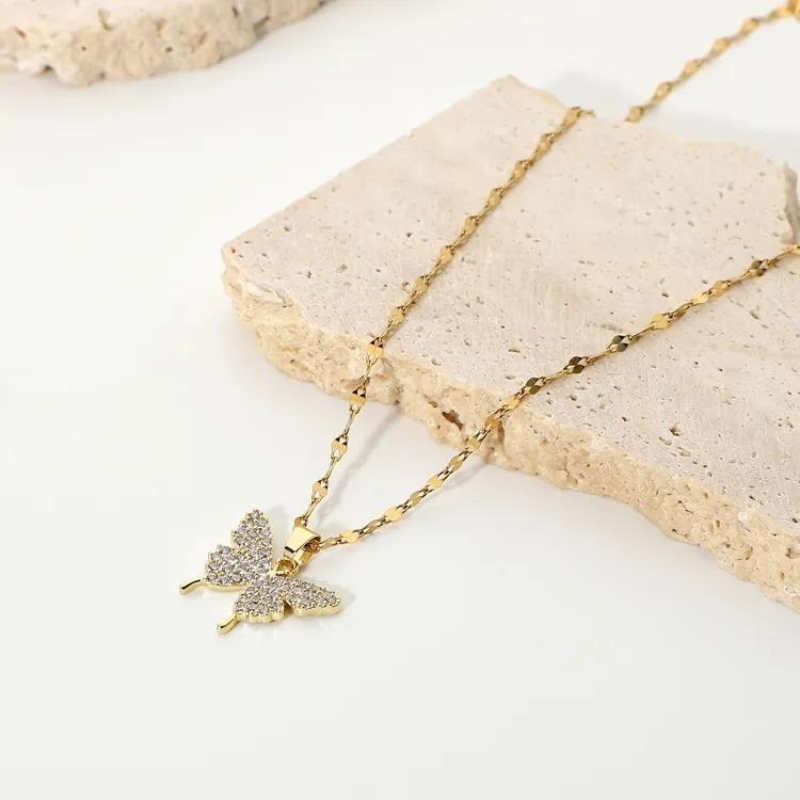 18k Gold Wonder Monarch Necklace