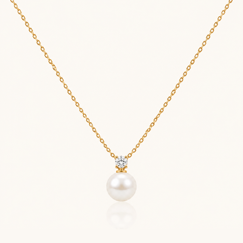 Pearl Grace Necklace - 18K Gold (Demi Fine)