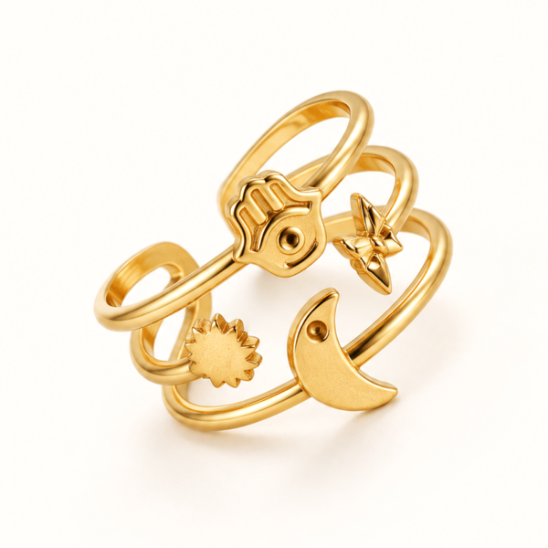 Celestial ring - 18k Gold (Demi Fine)