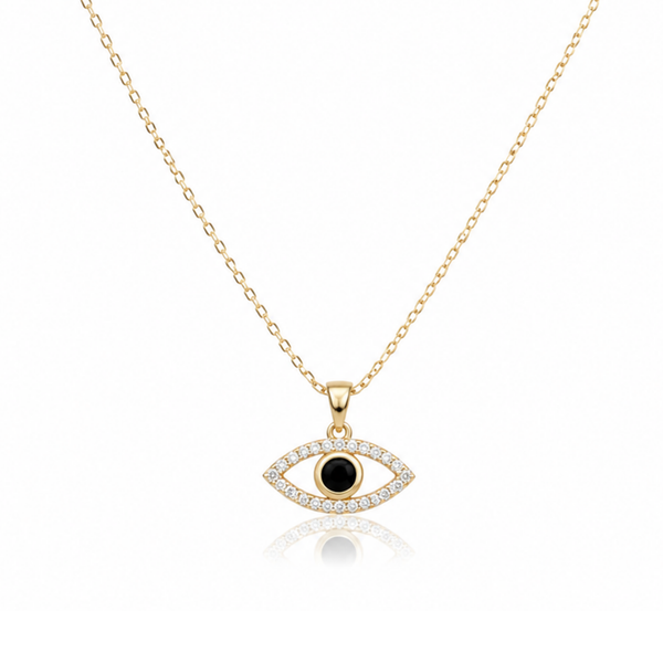 Evil Eye Zircon Diamond Necklace