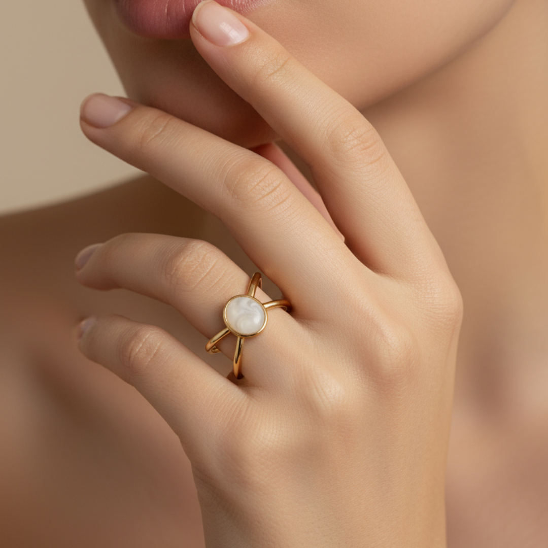 Twin Loop Elegance Ring