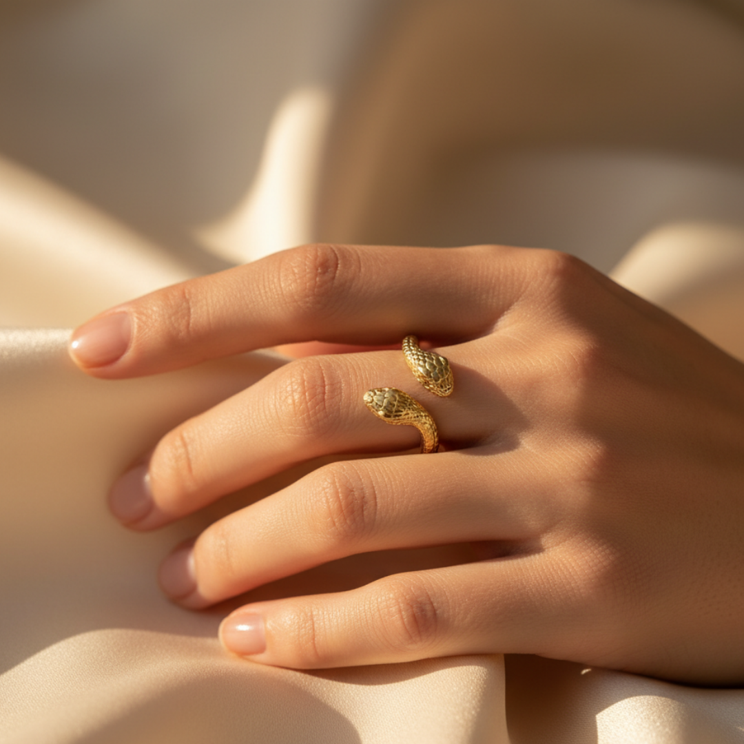 Golden Serpent Ring