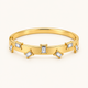 Floating Gem Kada - 18k Gold ( Demi Fine )