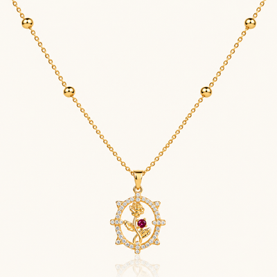 Rose Crush Necklace - 18k Gold (Demi Fine)