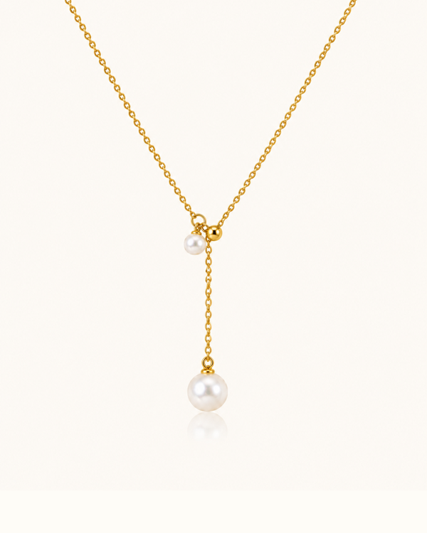 Pearl Layer Necklace - 18k Gold ( Demi Fine )