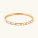 White Crystal Kada - 18k Gold (Demi Fine)