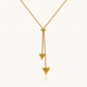 Heart Arrow Necklace - 18k Gold ( Demi Fine )