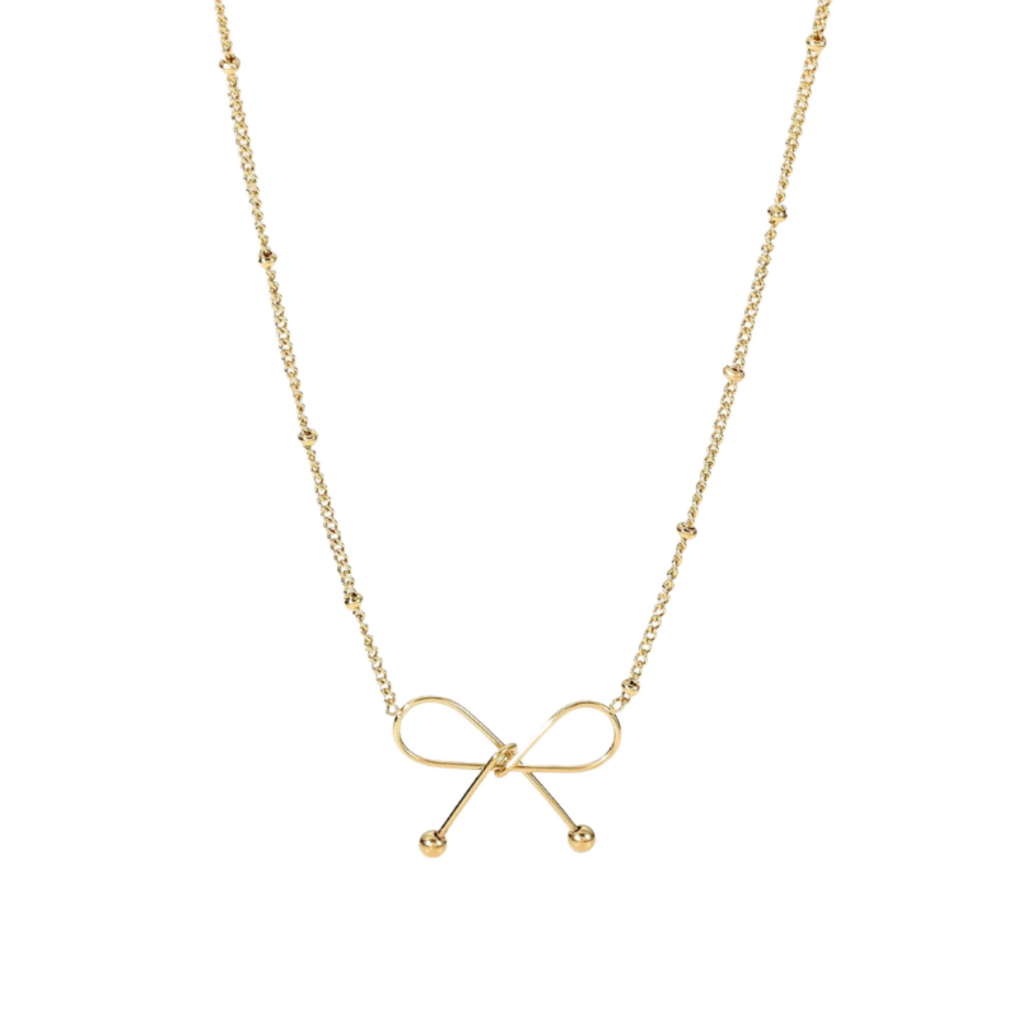 18k Gold Opulent Bow Pendant