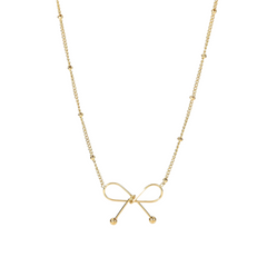 18k Gold Opulent Bow Pendant