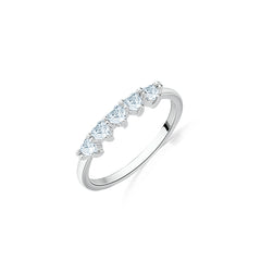 Five-Stone Pear Zircon Ring