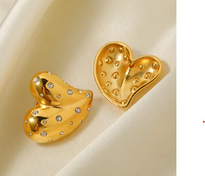 Gold Bobbles Earring