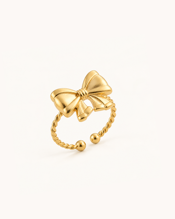 Bow Charm ring - 18k Gold (Demi Fine)
